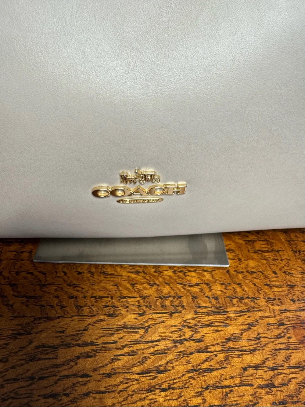 Coach Ella Shoulder Bag Hobo in Oat Smooth Leather EUC
